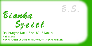 bianka szeitl business card